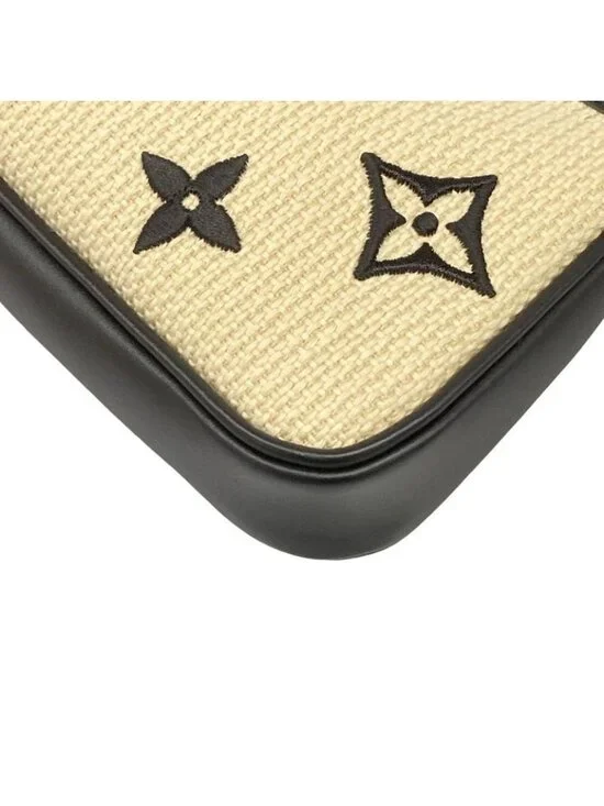 Louis Vuitton Handbag by the Pool Mini Pochette Noir Black Beige - Picture 6 of 15